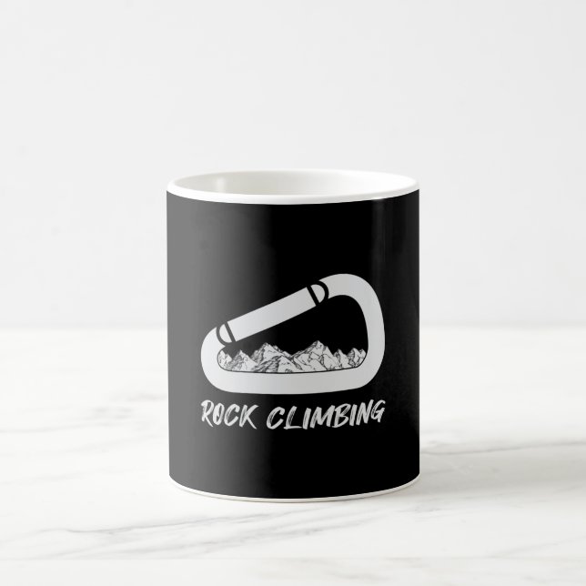Climbing Rock Mountains Climber Climb Gift Idea Coffee Mug (Center)