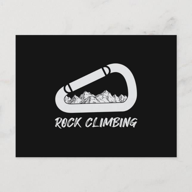 Climbing Rock Mountains Climber Climb Gift Idea Postcard (Front)