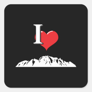Climbing Rock Mountains Climber Climb Gift Idea Square Sticker
