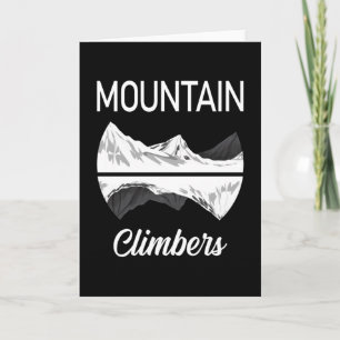 Climbing Rock Mountains Hiking Climber Gift Idea Card