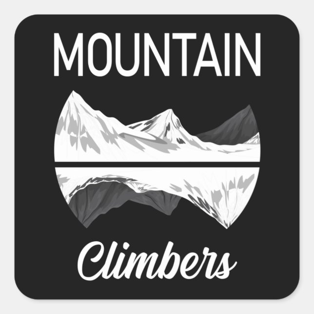 Climbing Rock Mountains Hiking Climber Gift Idea Square Sticker (Front)