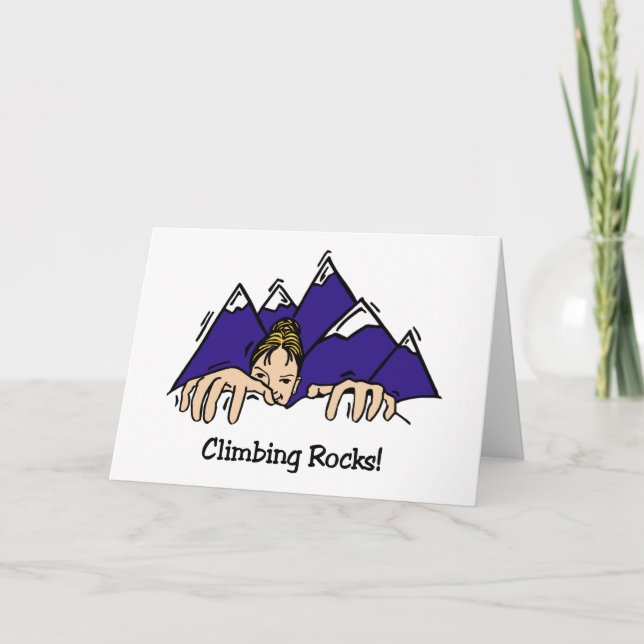 Climbing Rocks Card (Front)