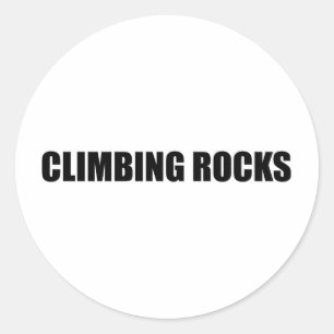 Climbing Rocks Classic Round Sticker