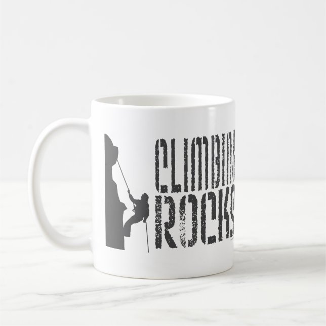 Climbing Rocks Coffee Mug (Left)