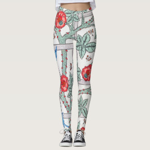 Climbing Rose & Small Bird, William Morris Leggings