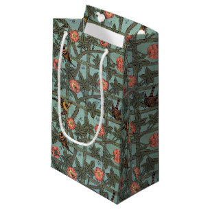 Climbing Rose & Small Bird, William Morris Small Gift Bag