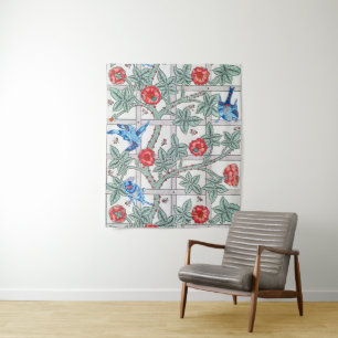 Climbing Rose & Small Bird, William Morris Tapestry