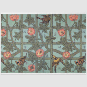 Climbing Rose & Small Bird, William Morris Tissue Paper
