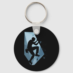 Climbing Silhouette Key Ring