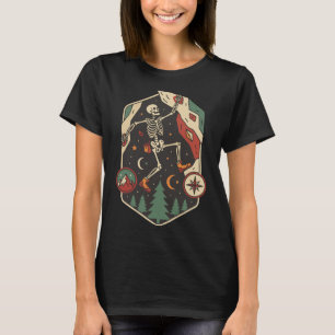 Climbing Skeleton Rock Bouldering Adventure T-Shirt