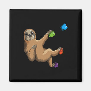 Climbing Sloth Climbing Wall Mountaineer Boulderin Magnet