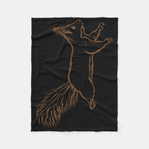 Climbing Squirrel Lover Graphic Squirrel Boys And  Fleece Blanket