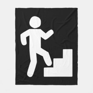 Climbing Stairs Tribute Workout Fleece Blanket