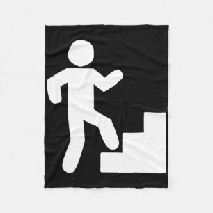 Climbing Stairs Tribute Workout Fleece Blanket
