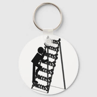 Climbing the Ladder of Success Key Ring