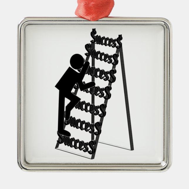Climbing the Ladder of Success Metal Tree Decoration (Front)