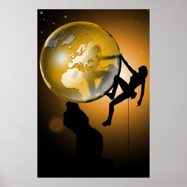Climbing the world poster (Front)