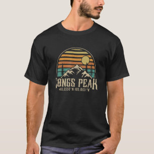 Climbing Tourist Colorado Hiking Mountain Longs Pe T-Shirt