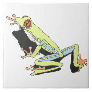 Climbing Tree Frog  Ceramic Tile