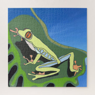 Climbing Tree Frog   Jigsaw Puzzle