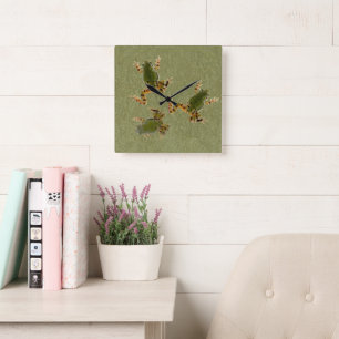 Climbing Tree Frog Photograph Square Wall Clock