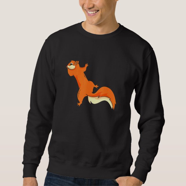 Climbing Up Climber Rodent Feeder Squirrel Sweatshirt (Front)
