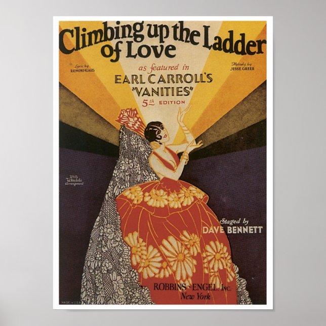 Climbing Up The Ladder Of Love Songbook Cover Poster (Front)