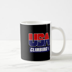 Climbing Usa Climber Mountain Climber Rock Climbin Coffee Mug