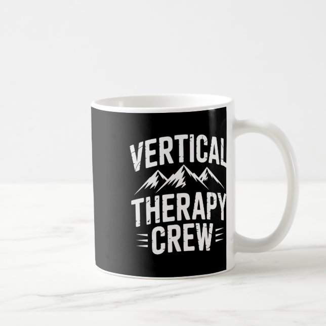 Climbing Vertical Therapy Mountaineer  Coffee Mug (Right)