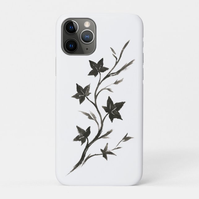 Climbing Vine – Minimalist Botanical Brush Art on Case-Mate iPhone Case (Back)