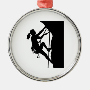 Climbing woman girl metal tree decoration