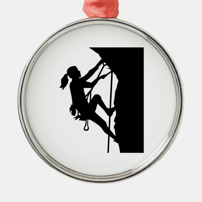 Climbing woman girl metal tree decoration (Front)