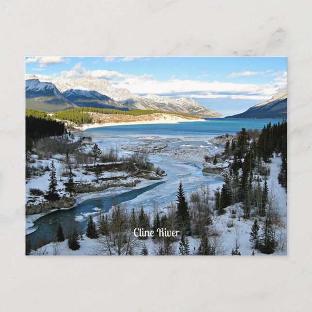 Cline River, Alberta, Canada Postcard (Front)