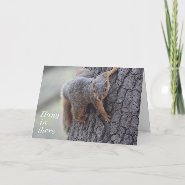 Clinging Squirrel Card (Front)