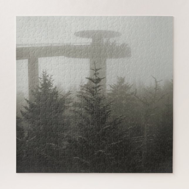 Clingmans Dome in the Fog - GSMNP - 20x20 Jigsaw Puzzle (Vertical)
