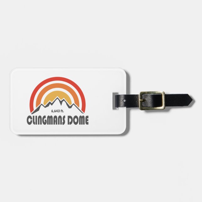 Clingmans Dome Luggage Tag (Front Horizontal)