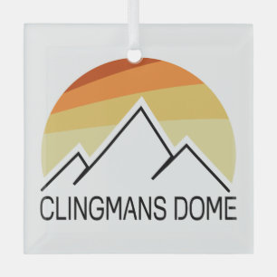 Clingmans Dome Retro Glass Tree Decoration