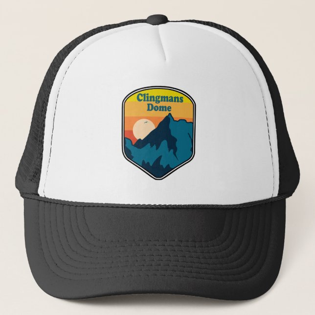 Clingmans Dome Tennessee Sunrise Trucker Hat (Front)