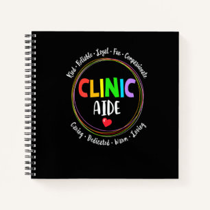 Clinic Aide For School Nurse Appreciation Week Bac Notebook