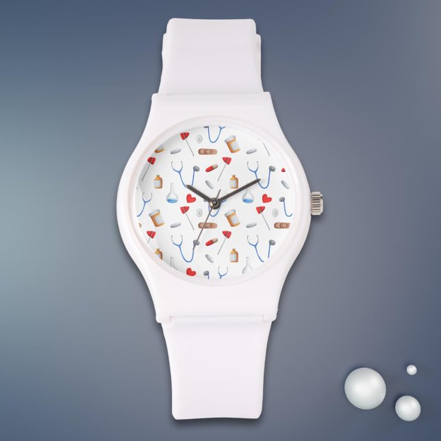 Clinic Doctor and Nurse Medical Equipment Pattern Watch (Creator Uploaded)