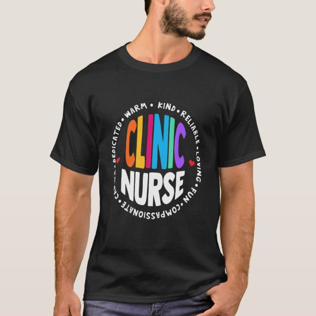 Clinic Nurse For School Nurse Appreciation Week Ba T-Shirt (Front)