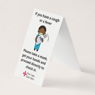 Clinic Office Gel and Mask Sign