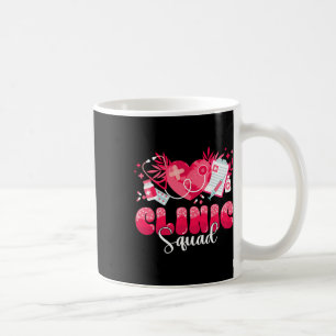Clinic Squad Stethoscope Leopard Nurse Valentine's Coffee Mug