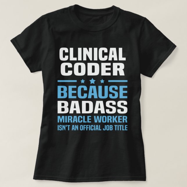 Clinical Coder T-Shirt (Design Front)