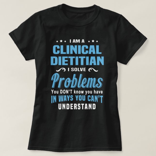 Clinical Dietician T-Shirt (Design Front)