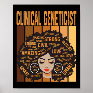 Clinical Geneticist Powerful Black History Month P Poster