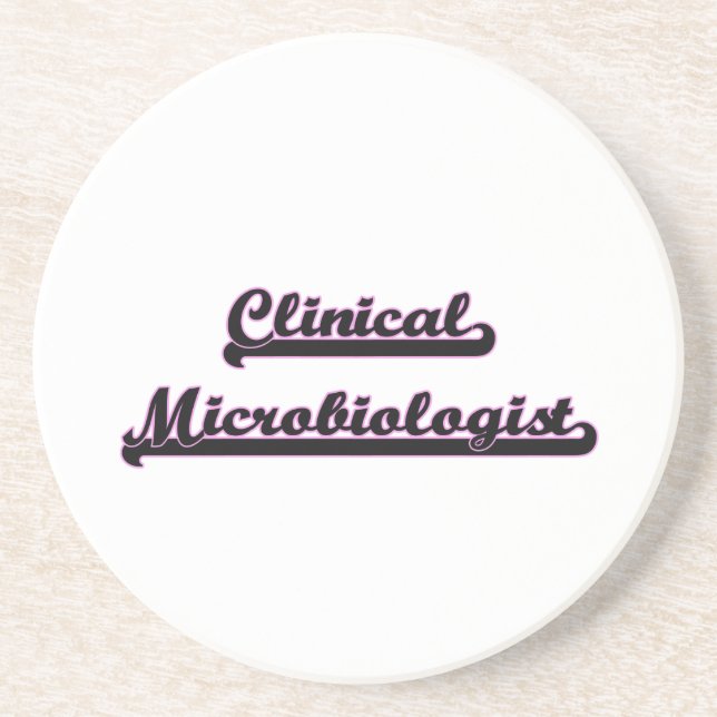 Clinical Microbiologist Classic Job Design Coaster (Front)
