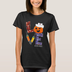 Clinical Nurse Love Nurse Life Halloween Pumpkin C T-Shirt