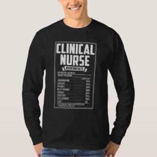 Clinical Nurse Nutrition Facts T-Shirt