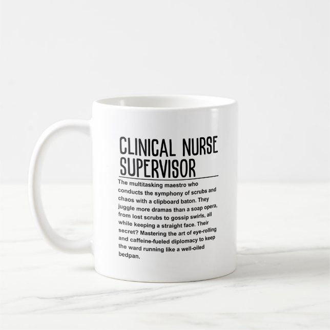Clinical Nurse Supervisor Coffee Mug (Left)